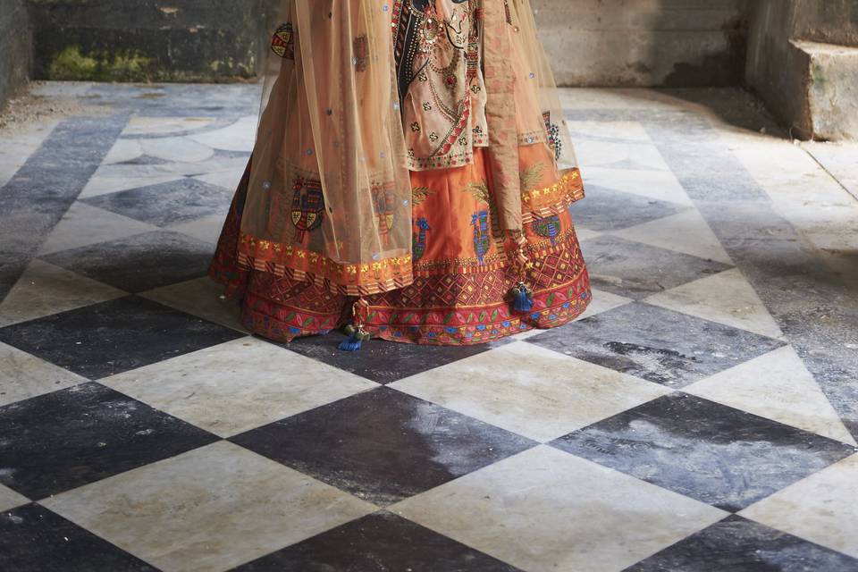 Madhubani Lehenga