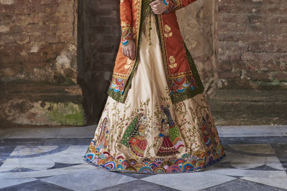 Madhubani Lehenga