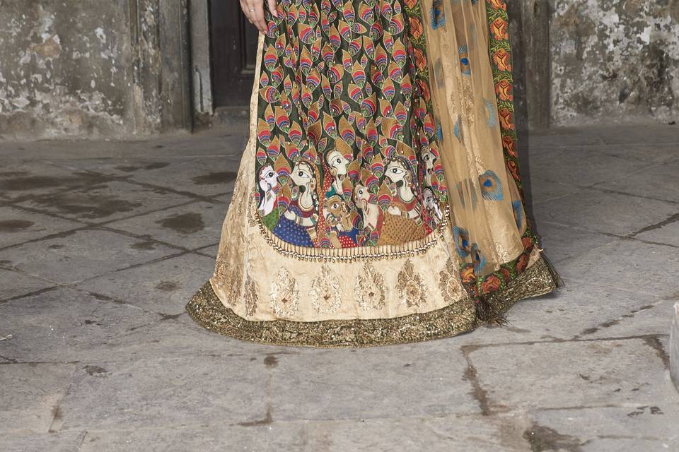 Madhubani Lehenga