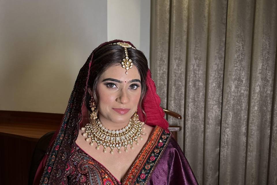 Royal bridal look