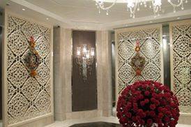 Living room decorated