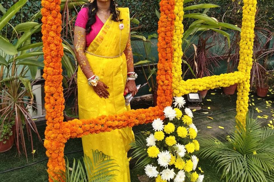 Haldi selfie corner
