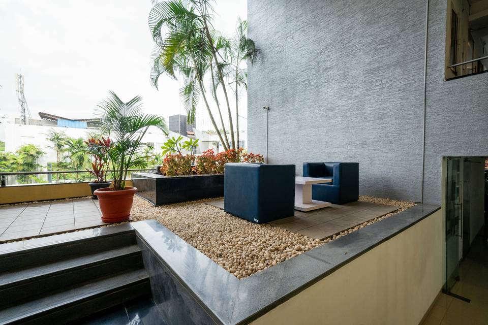 Seating area near room