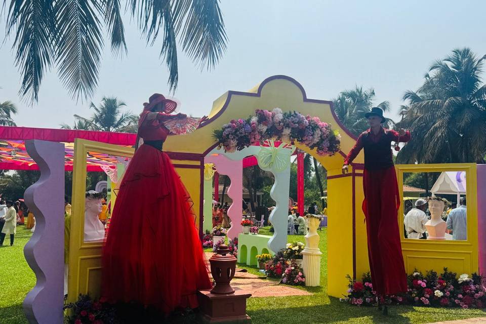 Quirky Sangeet Setup