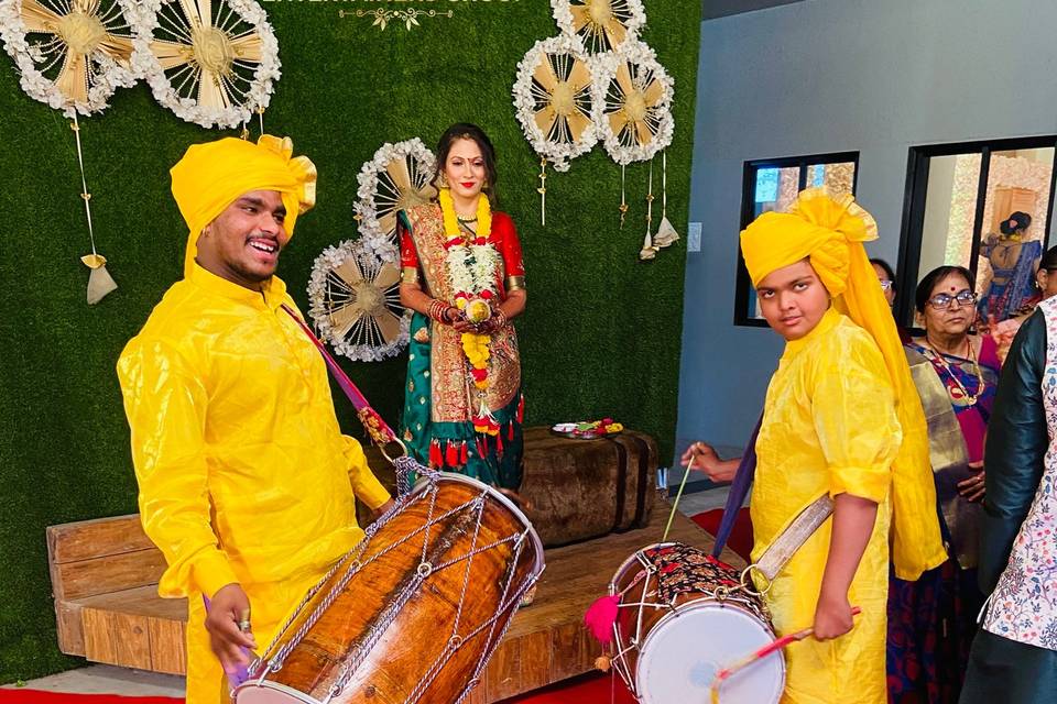 Dholi theme for haldi rituals