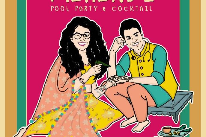 Fun mehendi e invite