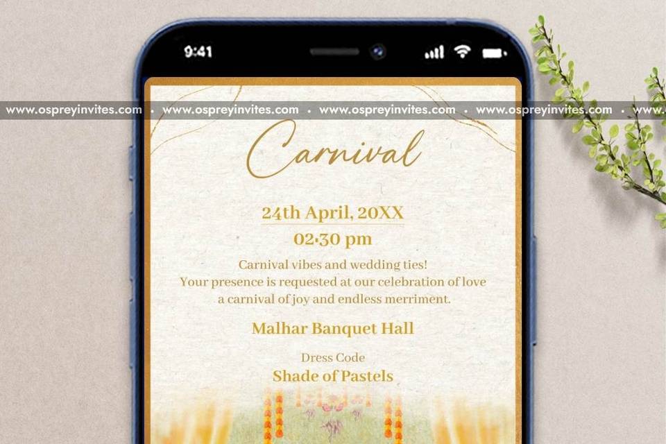 Haldi invite