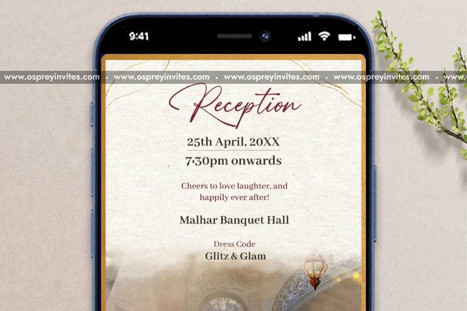 Reception invite
