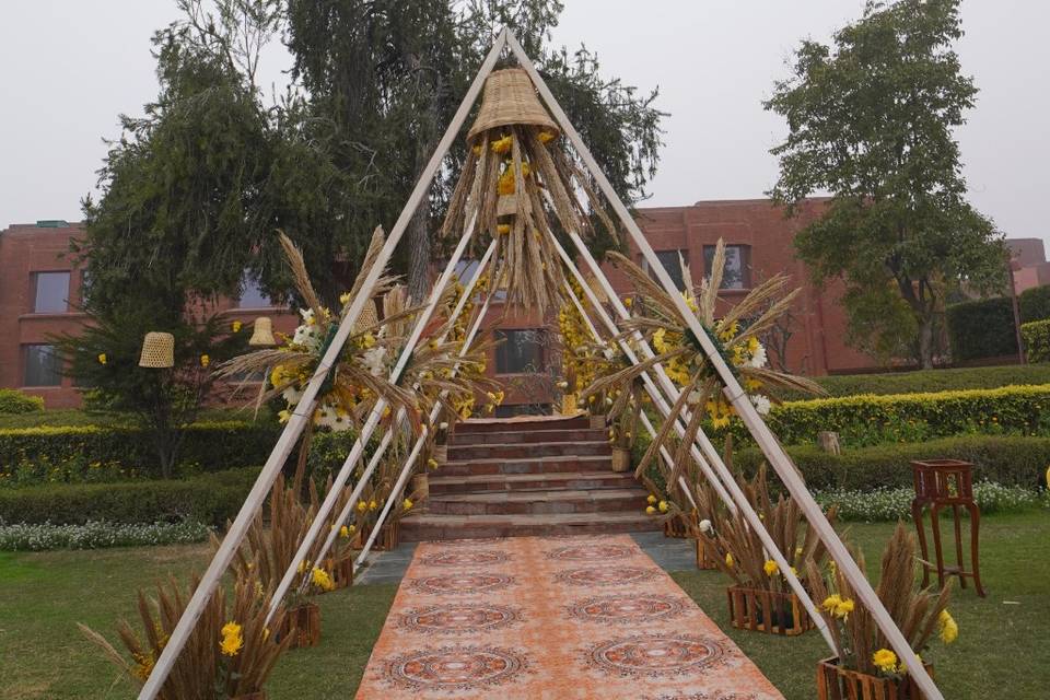 HALDI DECOR @ ITC MUGHAL