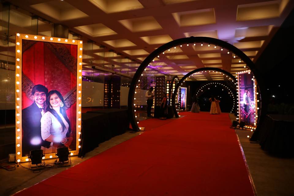Wedding entrance decor