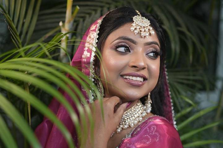 Haldi Bridal Makeup with Natur