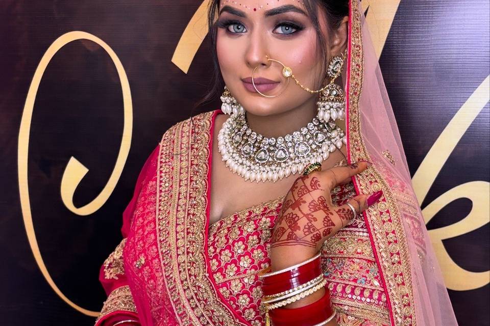 Traditional Bridal Makeup and
