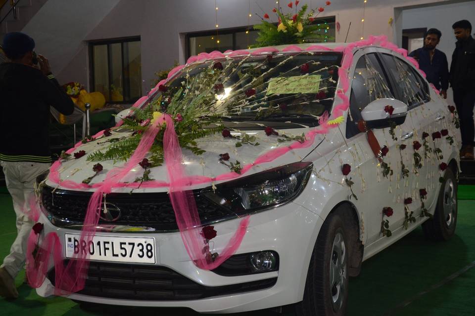 Wedding car decor