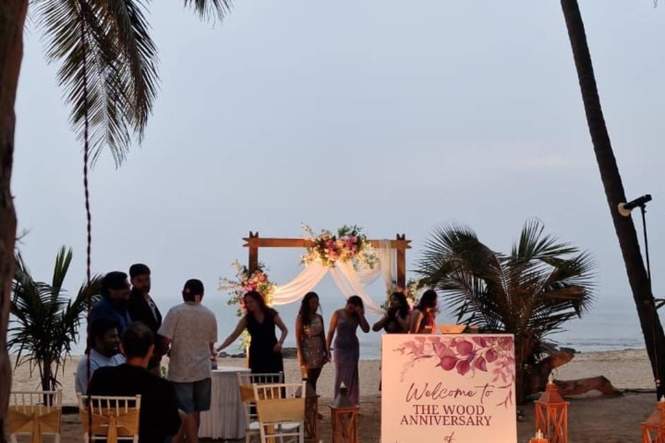 Beach Side Anniversary Celebra