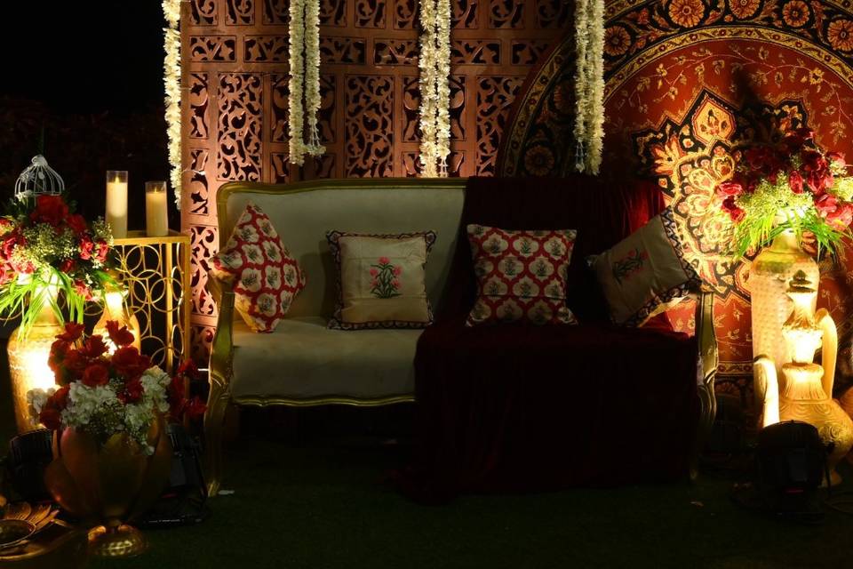 Couple seating