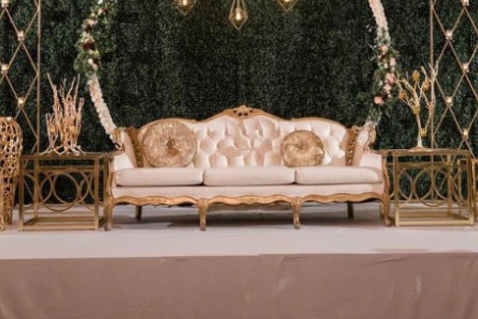 Platform for bride and groom