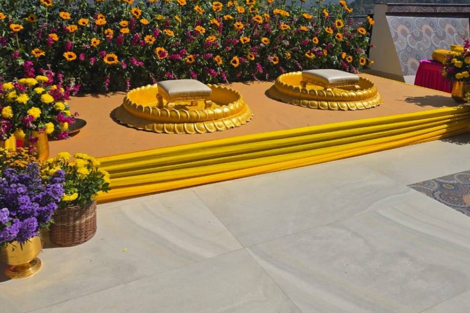 Haldi backdrop