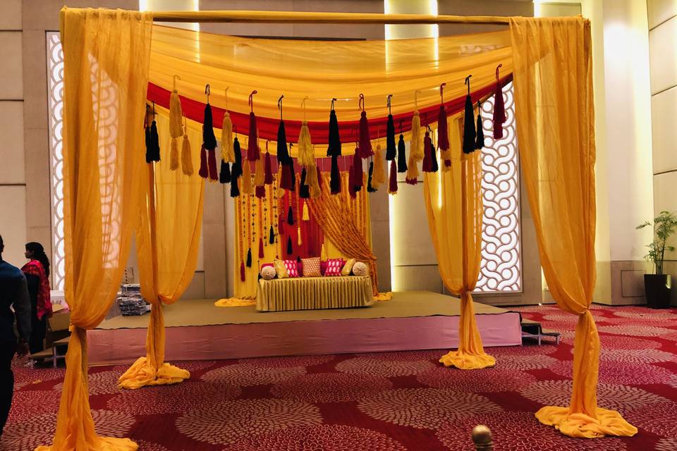 Haldi ceremony Indoor