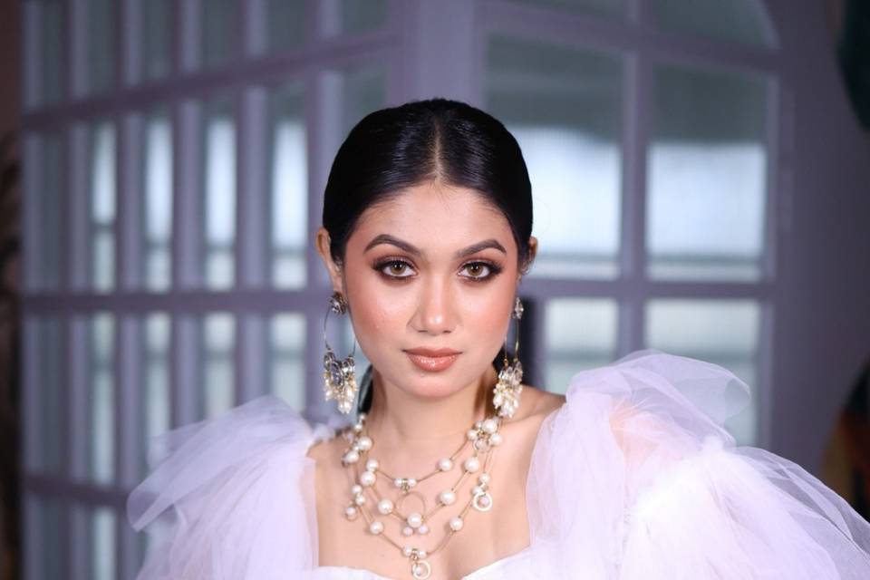 Glam makeup