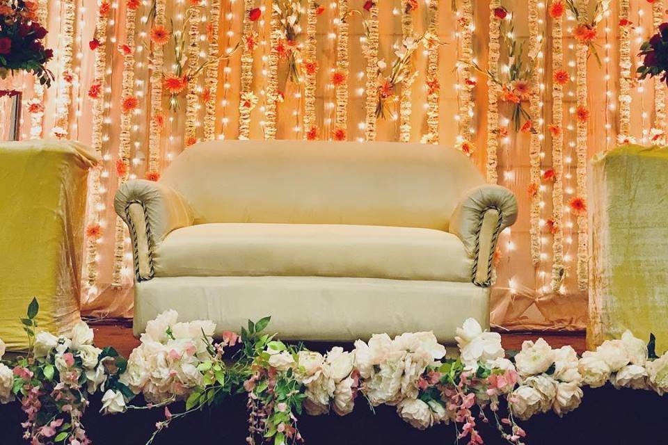 Stage floral decor