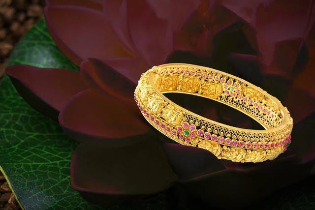 Manisha Jewellery Gold Plated American Diamond Openable kada