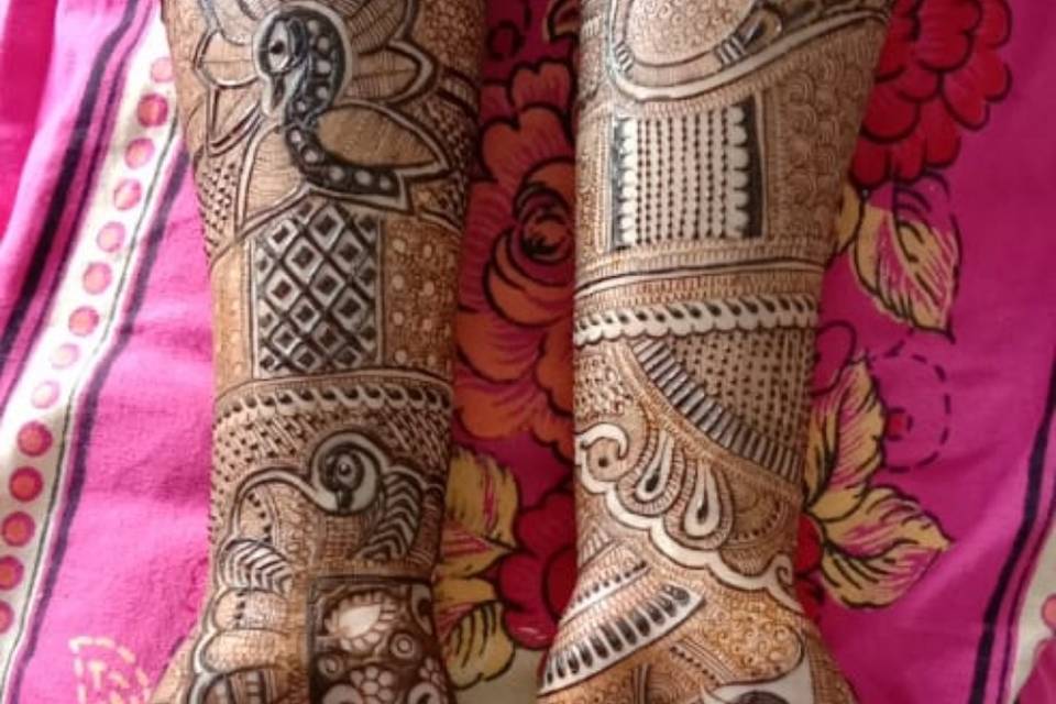 Bridal mehendi designs for par