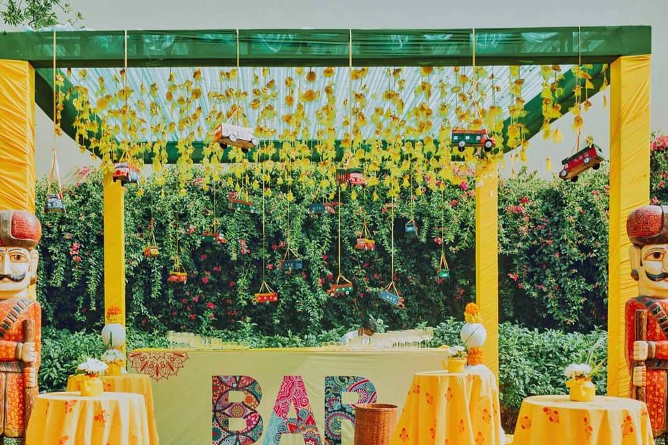 Haldi Bar setup