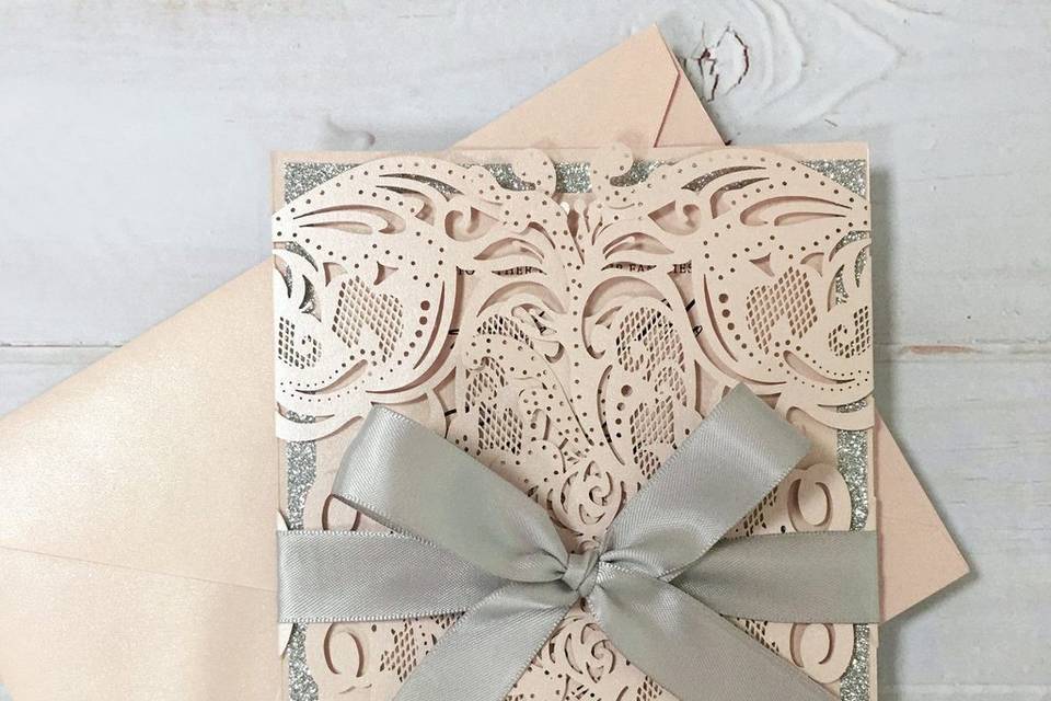 Laser cut invitation