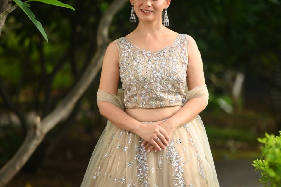 Bridesmaids lehenga on rent