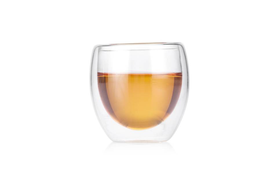 Double walled glass cup 250ml