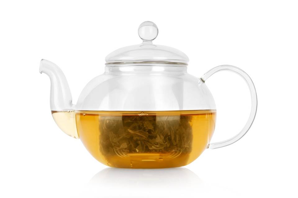 Glass tea pot infuser
