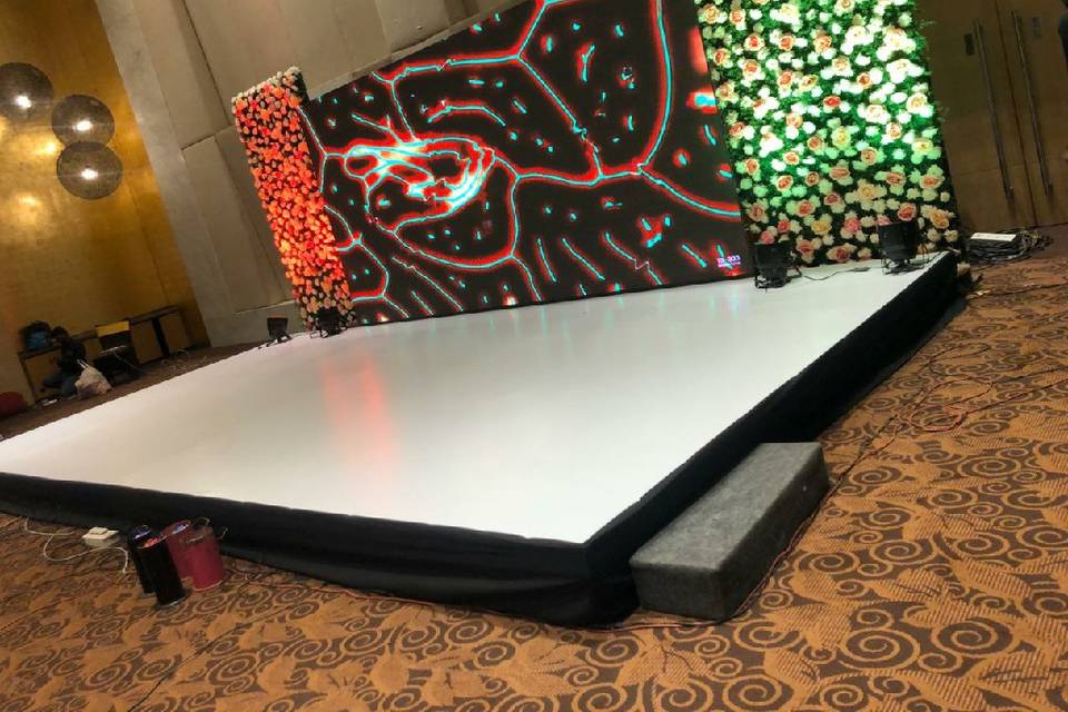 Dancefloor and setup