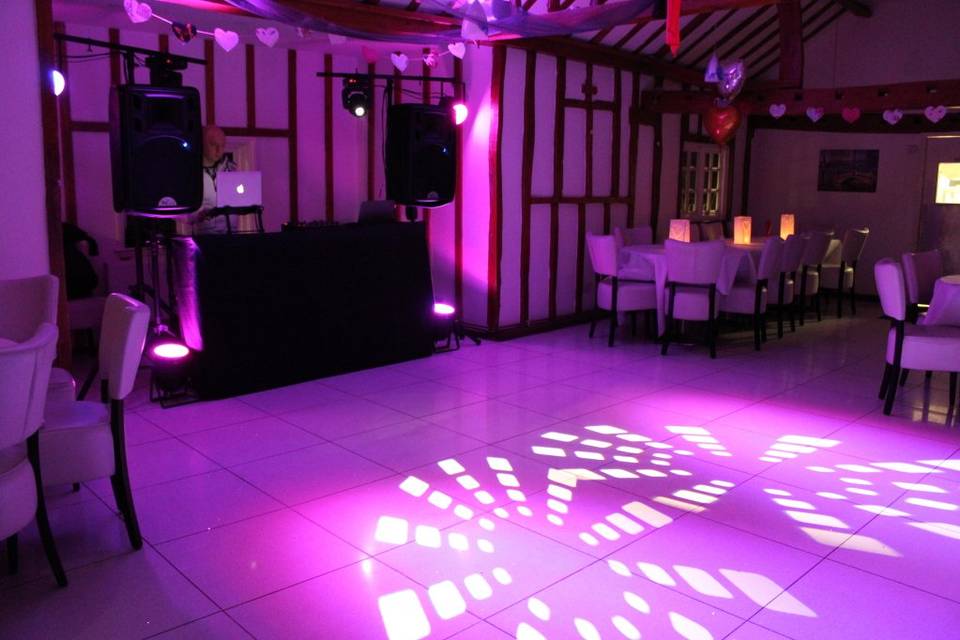 Dancefloor and setup