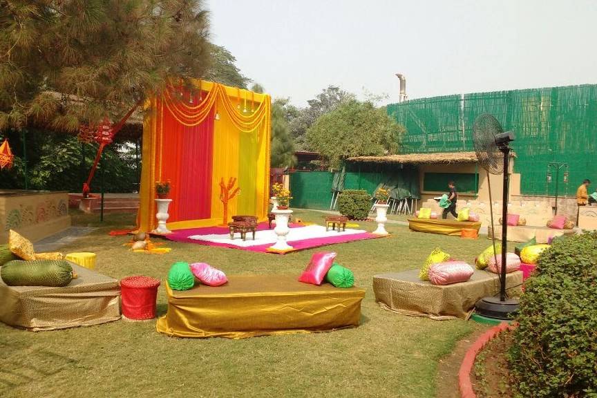 Mehndi setup