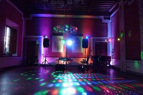 Dance floor setup