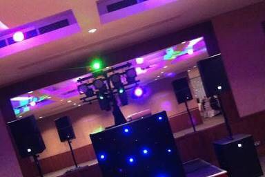 Dance floor setup