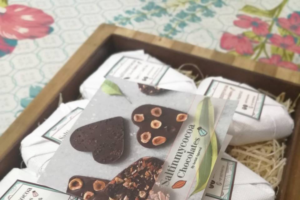 Customized box of chocolates