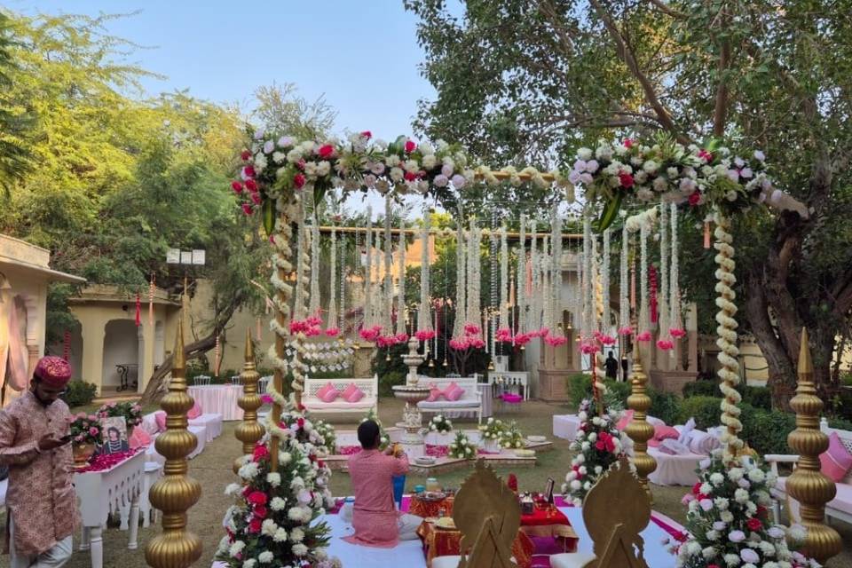 Outdoor Mandap decoration