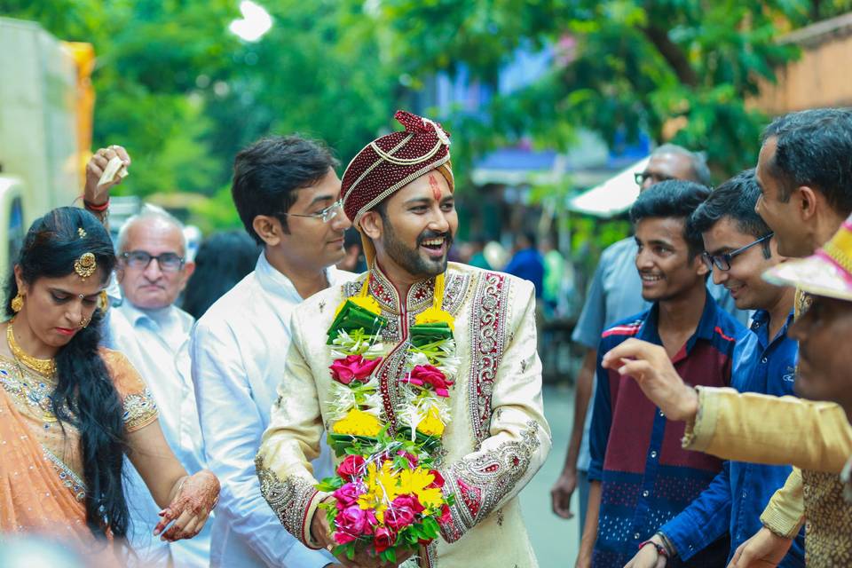 Groom's entry