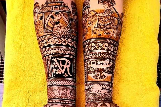 Bridal Hands Legs Heena Mehendi Designs 2022 - Jaipur Mehandi Artist