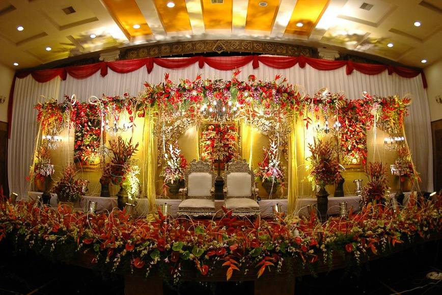 Stage floral decor