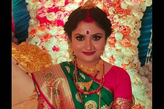 Reception looks..moumita from