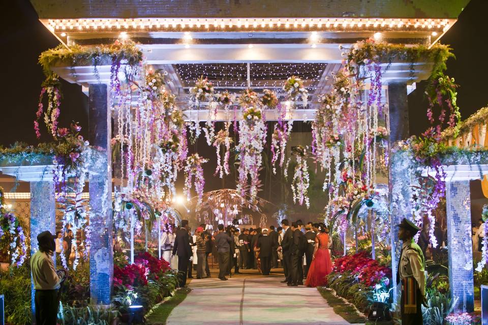 Entrance of the wedding venue