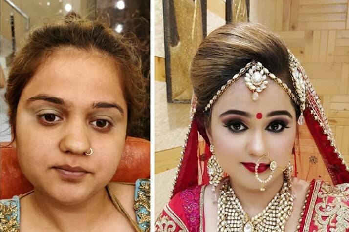 Before & After - Bridal Makeup