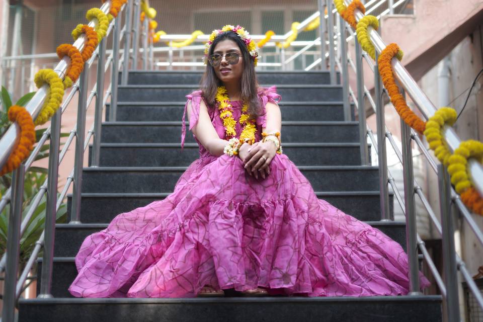 Bride Haldi Pose