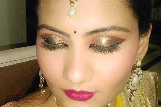 Bridal look by Niveditha Salon and Spa