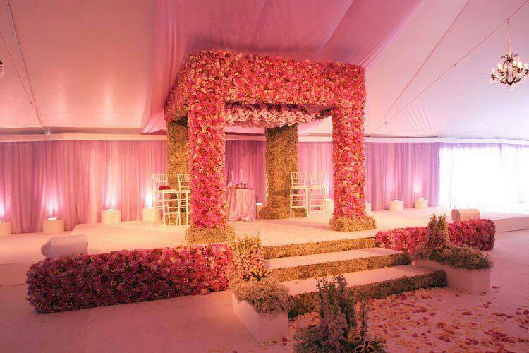 Floral mandap