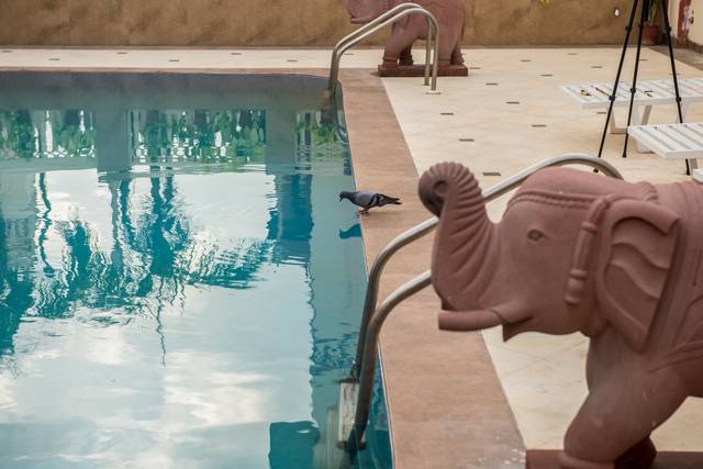 Pool side