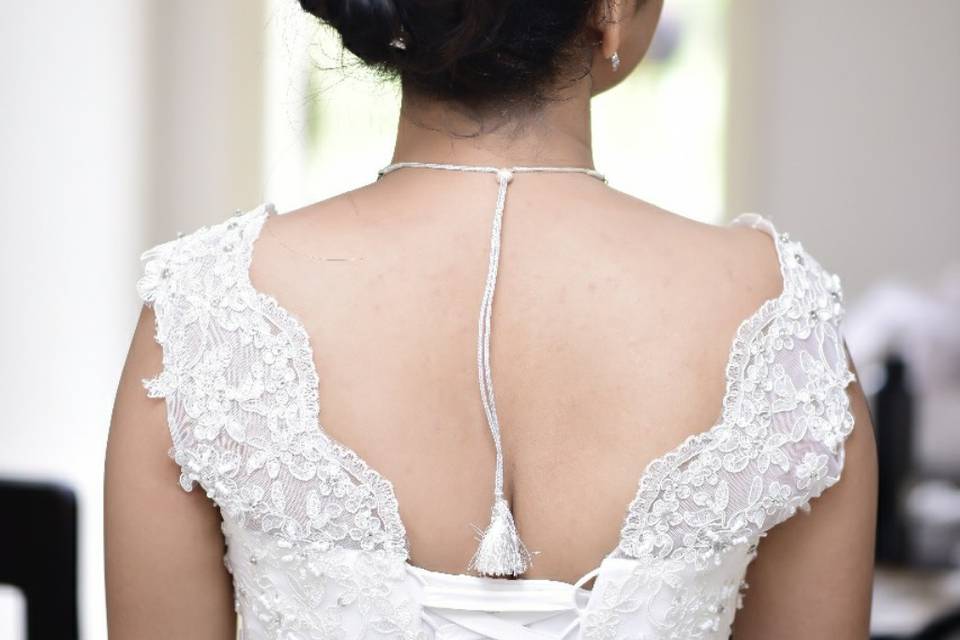 Updo bridal hairstyle