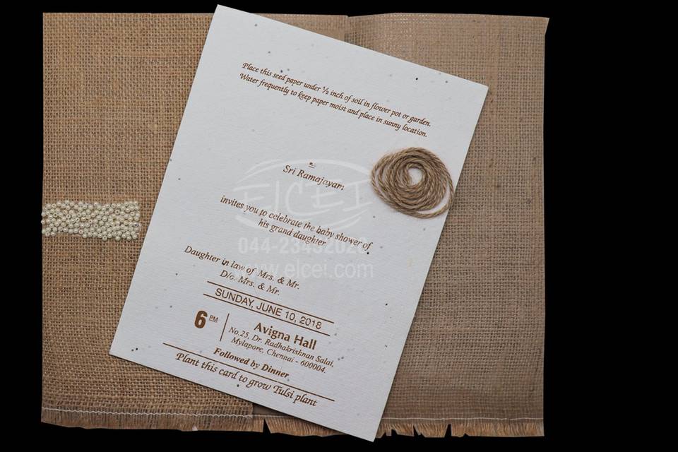 Wedding invitation card